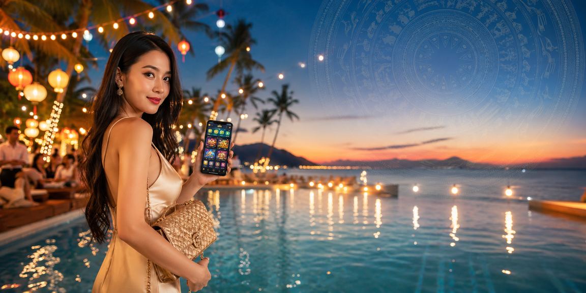 Người chơi thư giãn tại bãi biển Phú Quốc, biểu tượng chơi game có trách nhiệm